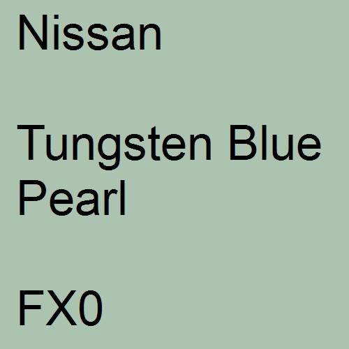 Nissan, Tungsten Blue Pearl, FX0.